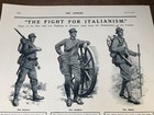 Ww1 Full Page Print   Types Of Italian Fighting Men   Illustrated  