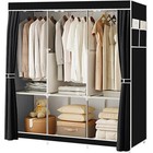 67in Portable Clothes Storage Closet Organizer Wardrobe Rack Shelves Dustproof