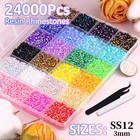 24 000pcs Resin Rhinestones With B7000 Glue     3mm Gems For Diy Crafts   Art