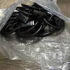20 Pcs Matte Black Metal Curtain Rings With Clips Set For Window Rods 1 5 Inch