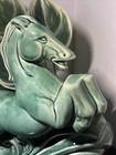 Mid Century Horse Planter 1940 s-1950 s Beautiful Green  9-5 8 h Ceramic