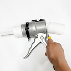 Siligun Pro Compact 24 1 Caulking Gun - No Drip Lightweight Aluminum Frame