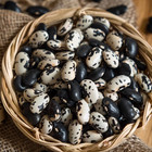 Calypso  yinyang  Bean 25 Seeds   Striking Black And White Beans For Gardens