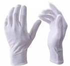 1 Pair Of 100  Cotton Lightweight White Lisle Coin Jewelry Inspection Gloves