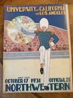 Northwestern Vs Ucla 1931 Football Program University Of California 10 17 1931