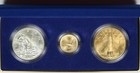 1988 America In Space Young Astronauts Three-piece Commemorative Set Gold silver