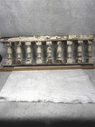 Antique Architectural Fragment 31 5 X 10 Baluster Top Old White Paint Mid 19thc 