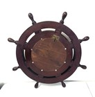 Vintage Shreve Crump   Low Chelsea 6  Dial Ships Bell Clock  ships Wheel Mounted