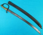Antique French France 19 Century 1840 Dated Brigette Short Sword W  Scabbard