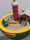John Deere Wind Up Christmas Ornament Tractors Barn Silo Cows Farm 2008
