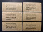 Vintage 1970s Disneyland Magic Key Coupon Child Ride Admission Tickets Lot Of 6