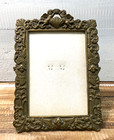Vintage Silvestri Brass Ornate Angel Free Standing Picture Frame No Glass