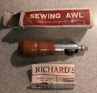 Vintage Richard s Sewing Awl Model No  1331 W  Original Packaging instructions