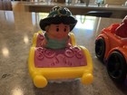 Fisher-price Little People Princess Wheelies 3 Car Jasmine Ariel Belle Halloween