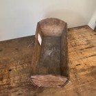 Antique Wooden Collectible Brown Doll  Cradle Primitive Rustic Display