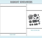 Radiant Sunflowers Metal Cutting Dies Clear Stamp Scrapbooking Cards Embossing