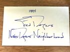 Vintage 1994 Mister Fred Rogers Neighborhood Signed Card beautiful Autograph 
