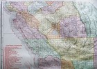 Rand Mcnally Commercial Atlas Map Page Of Southern California 1913 Vintage