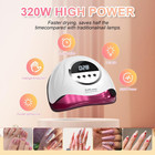 320w Uv Led Nail Lamp  Professional Nail Dryer Gel Polish Light With 72 Beads  U