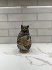 Antique German Cat Character Beer Stein Pewter Mounts Hangover Verse Tankard