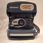 Vintage Polaroid Blue One Step Express 600 Instant Film Camera Tested Working