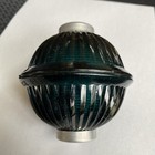 Vintage Geo George E  Thompson 2-piece Lightning Rod Ball - Green Teal -rare