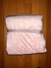 Just Born Baby Blanket Koala Bear Pink White Floral Sherpa Lined Warm Soft New