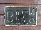 1949 New Jersey Original License Plate With 1940s Rare Adjustable Metal Frame