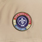 Mens Large Microfiber Bsa Boy Scout Cub Scout Short Sleeve Shirt   Khaki   -0587