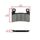Front And Rear Brake Pads For Honda Cbr900rr Cbr929rr Cbr954rr 1999-2003