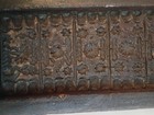 German Beeswax Mold Brownish Red Flowers Vintage Wall Art 