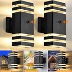 2 Pack Lights Sensor Outdoor Wall Light Fixture Up Down Porch Lights Modern Us