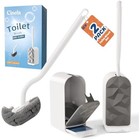 Toilet Brush And Holder 2 Set  Wall Mounted Toilet Bowl Brush With Hid