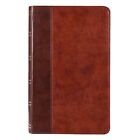 Kjv Giant Print Two-tone Brown Bible W ribbon Marker Brand New In Shrink Wrap   