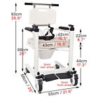 Patient Transfer Lift Wheelchair Bathroom Shower W  180   Split Seat And Commode