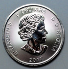 2017  5 Canada 1 Oz 9999 Silver Lynx Wildlife Predator Series Coin Nat toning