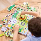 Melissa And Doug Wooden Animal Chase Jigsaw Spinning Gear Puzzle 24 Pieces For