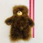 Alpaca Fur Brown Teddy Bear Plush Vintage Lovey Furry Fuzzy Soft Soothing Doll