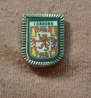 Vintage Cordoba Spain Coat Of Arms Crest Travel Souvenir Jacket Lapel Pin