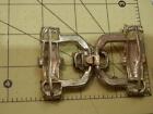Large Vintage 1920 s Open Back Crystal Rhinestone Art Deco Belt Buckle  1079l