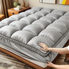Extra Thick Mattress Topper Waterproof Bed Cover Cushion Soft Breathable Washabl