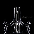 Hestya 8 Pcs Clear Acrylic Easels Plate Stands Holders To Display Pictures Or   