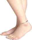 2mm Solid Italian 14k Yellow Gold Curb Cuban Anklet 10  Italy 