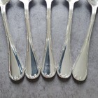 Christofle Rubans Dessert Spoon 5pcs Silverplate Flatware Excellent
