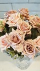 48 Artificial Roses Flowers Pink Purple Faux Silk Floral Bouquet Wedding Home 