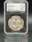 1896-a French Indo China Silver 1 Piastres Coin Chop Marks  - Ngc Vault Box 2025