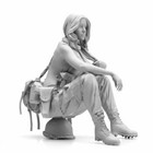 1 24 Resin Figures Model Modern Female Soldier Unassembled Unpainted