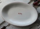 Rae Dunn Artisan Collection Oval Dish By Magenta Red White    merry    Christmas