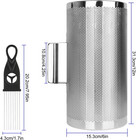 12  X 6  Stainless Steel Guiro Instrument Latin Percussion Metal Guiro Shaker Wi
