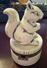  Vintage Trinket Box With Squirrel 